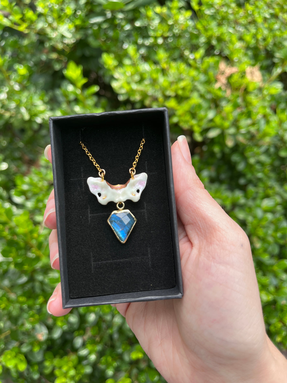 Pine Marten Vertebrae Relic Necklace